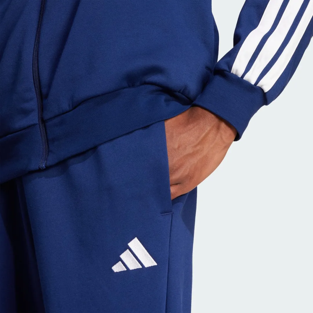 adidas 3-STRIPES Fleece Trainingspak Heren - Blauw L