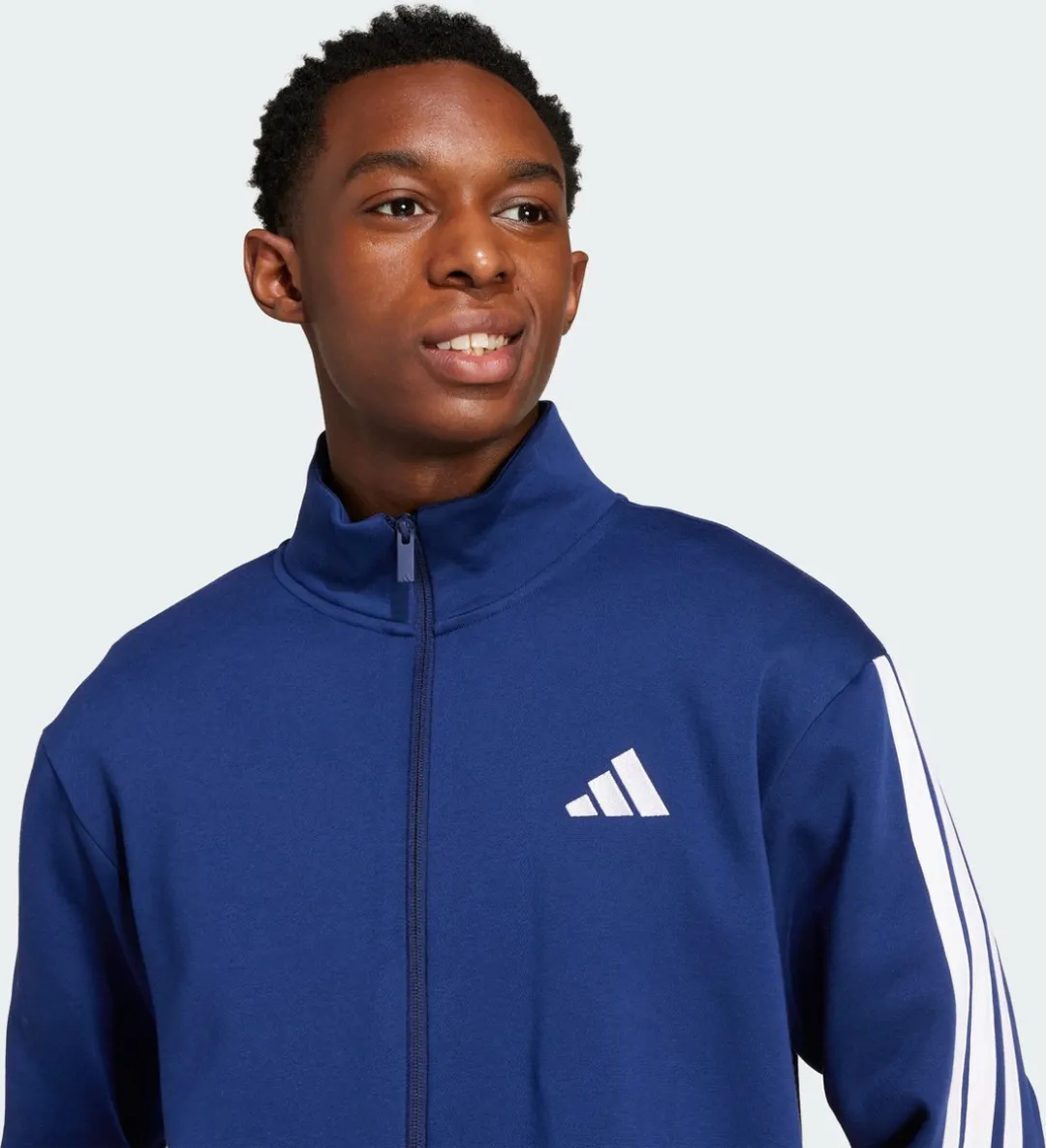 adidas 3-STRIPES Fleece Trainingspak Heren - Blauw L