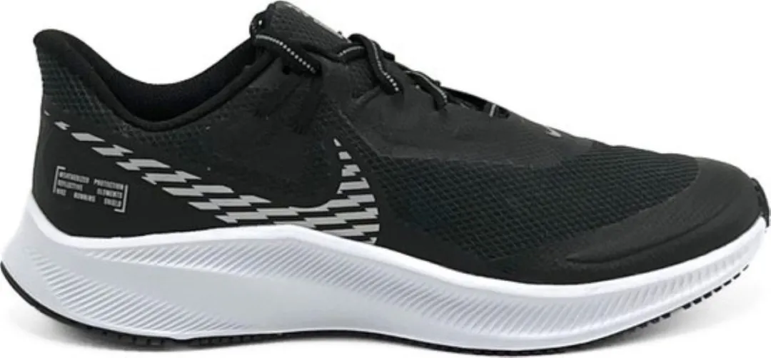 Nike Quest 3 Shield CQ8894-001 - Hardloopschoenen 40.5 - Zwart/Wit