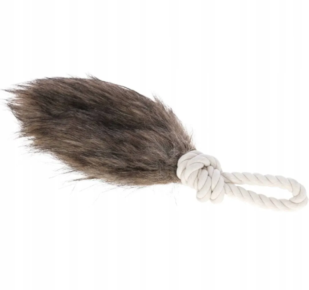 Kerbl Dummy Hondenspeeltje met Staart 32cm - Bruin/Wit