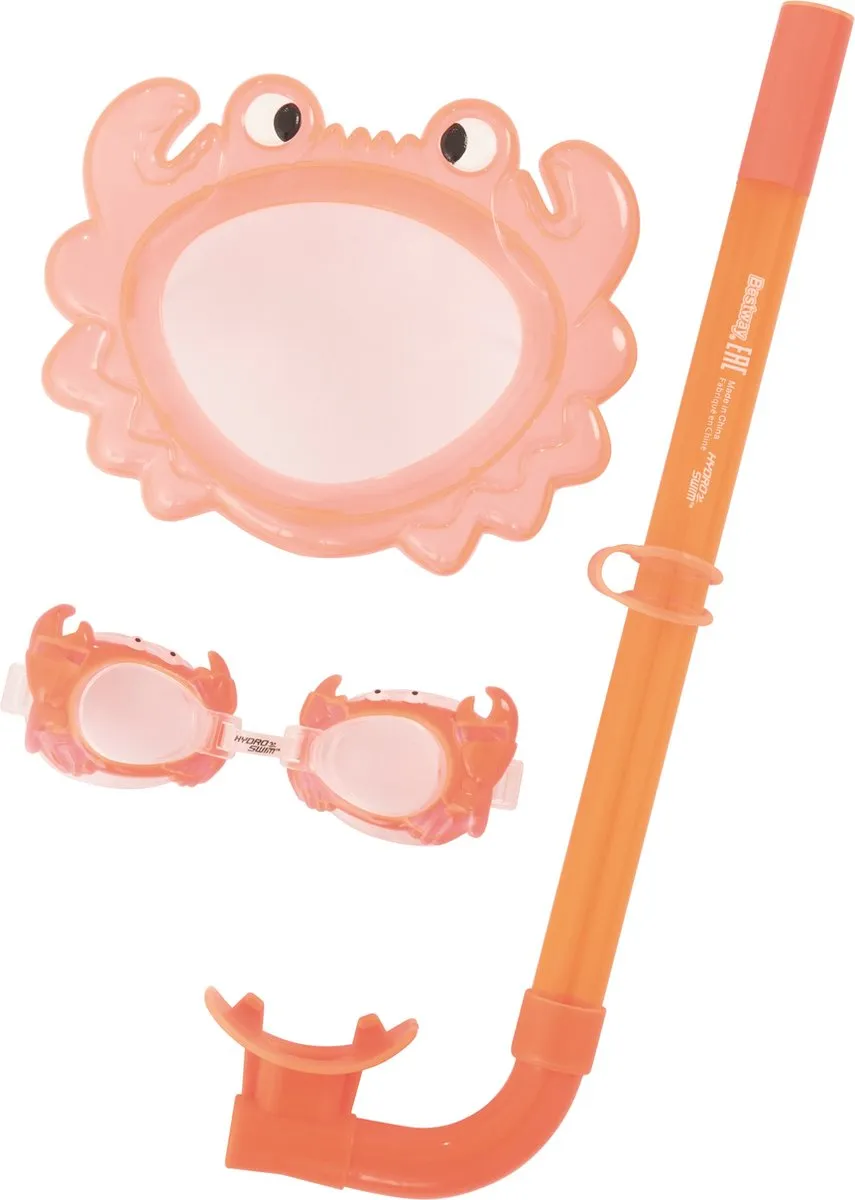Bestway Snorkelset Dieren - 1 Stuks - Blauw/ Groen/ Oranje/ Roze