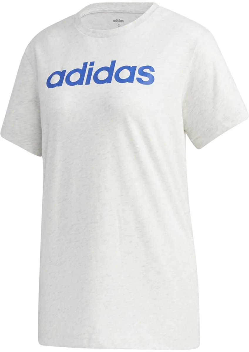 Adidas Essentials Linear Loose Tee Dames - XS - Wit
