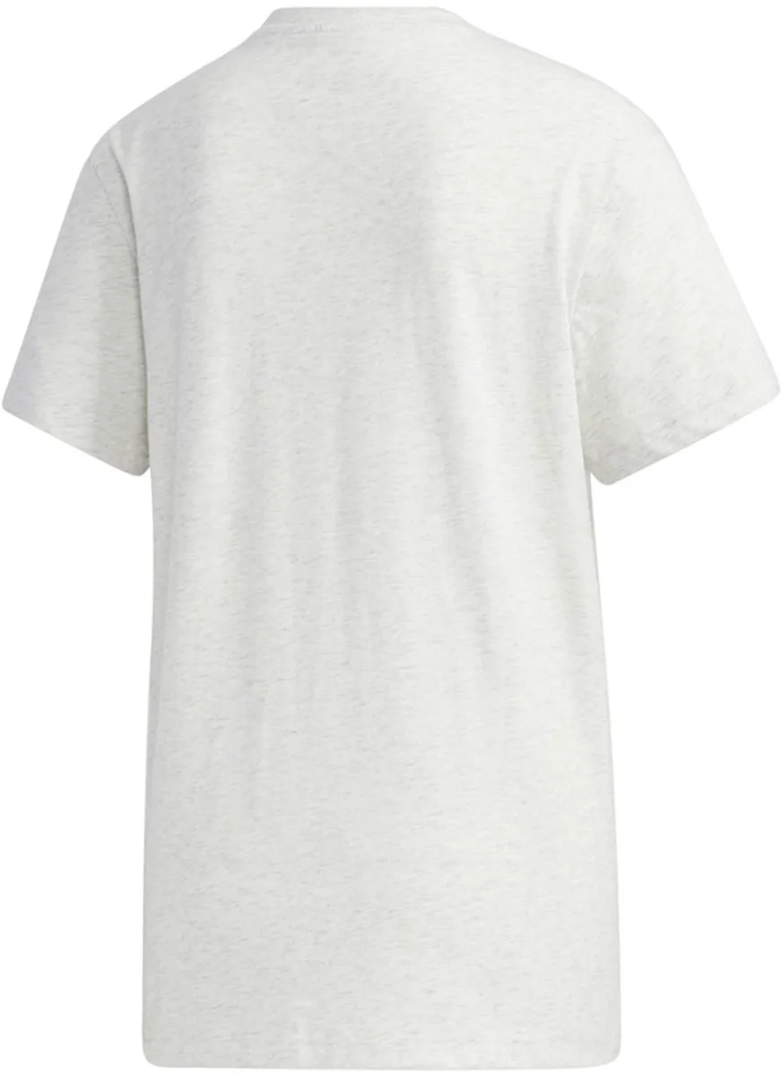 Adidas Essentials Linear Loose Tee Dames - XS - Wit