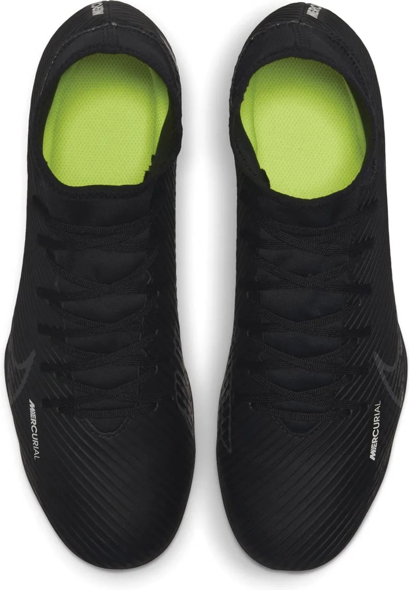 Nike Mercurial Superfly 9 FG/MG Sportschoenen - Maat 43 - Zwart/Geel - afbeelding 5 van 6