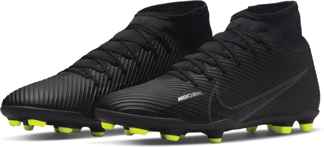 Nike Mercurial Superfly 9 FG/MG Sportschoenen - Maat 43 - Zwart/Geel