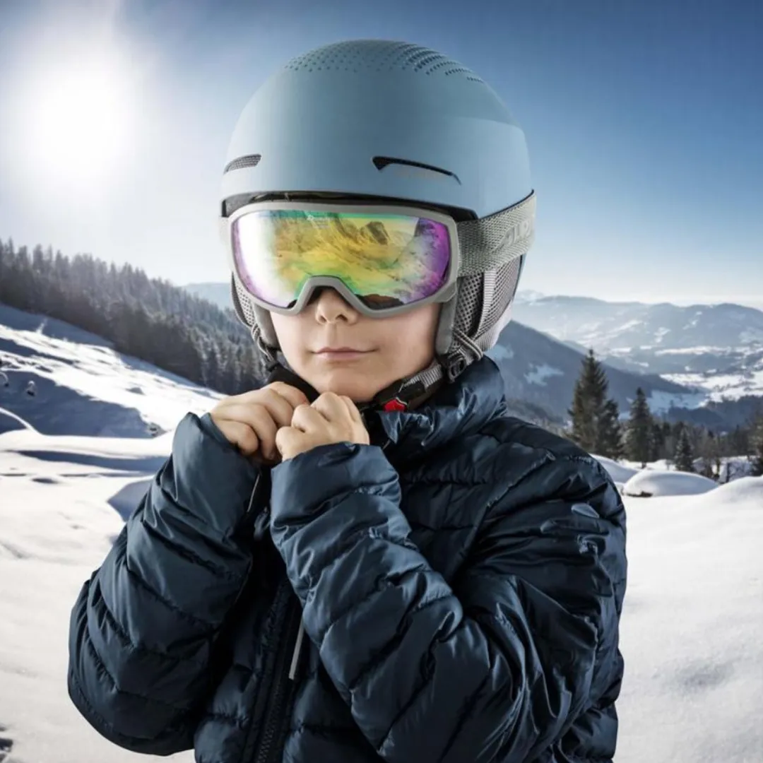Alpina Junior Zupo Skihelm - 48cm - Blauw Matt