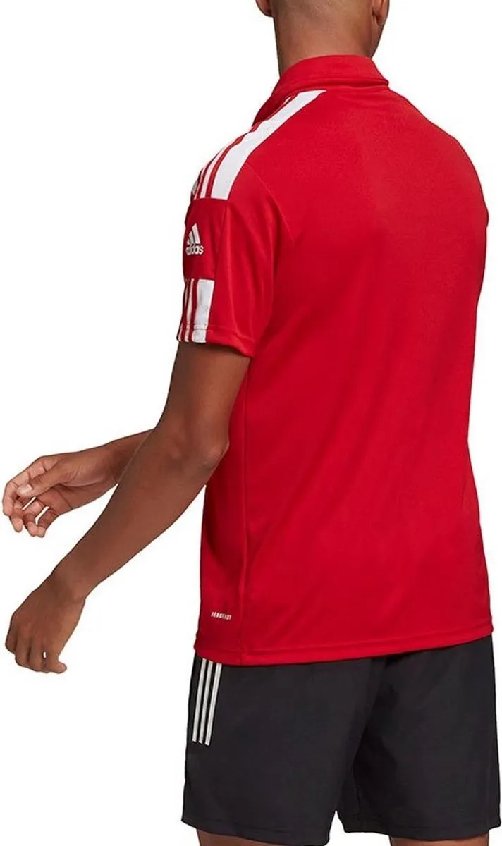 Adidas Squadra 21 Polo Heren L - Rood/Wit