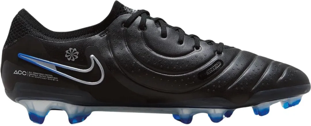 Nike Tiempo Legend 10 Elite FG DV4328-040 Voetbalschoenen - 42.5 - Zwart/Zilver/Blauw - afbeelding 6 van 6