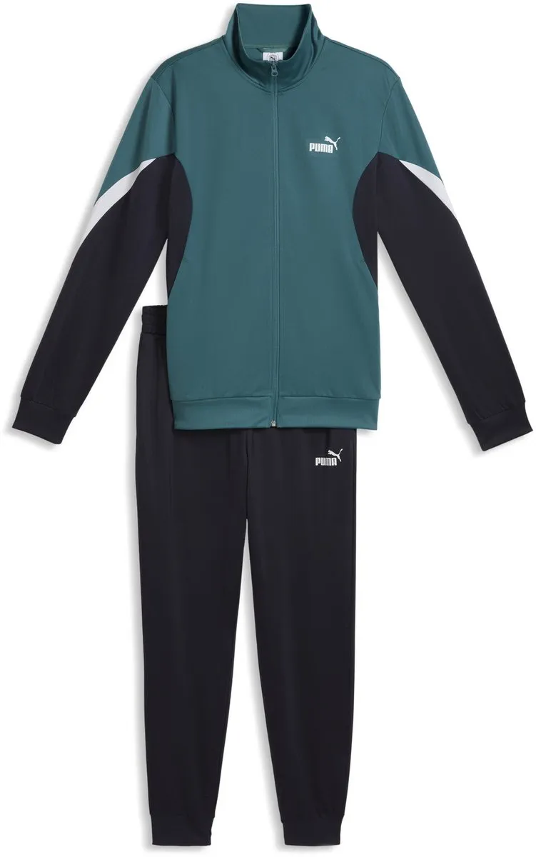 PUMA ESS Block Poly Suit Trainingspak - Emerald Ice - XXL