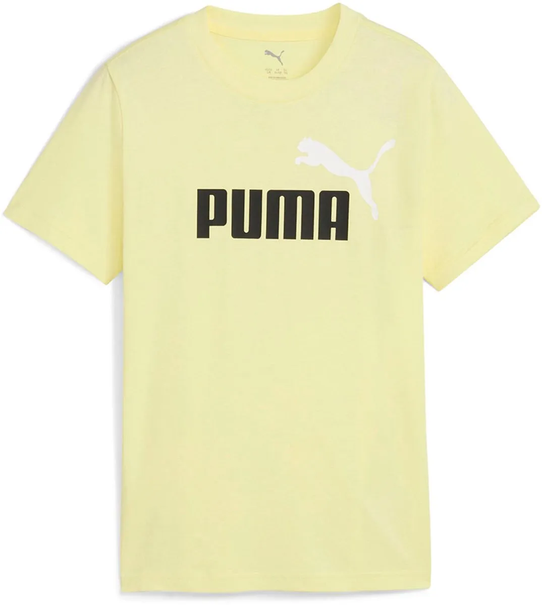 PUMA Essentials 2 Graphics Nº1 Logo T-shirt - Geel - 14-16 jaar