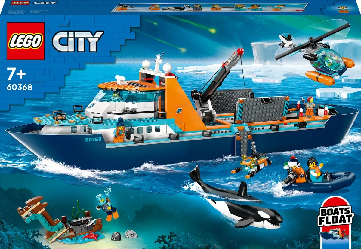 LEGO City Poolonderzoeksschip 60368 - 815 Stukken - 7 Minifiguren