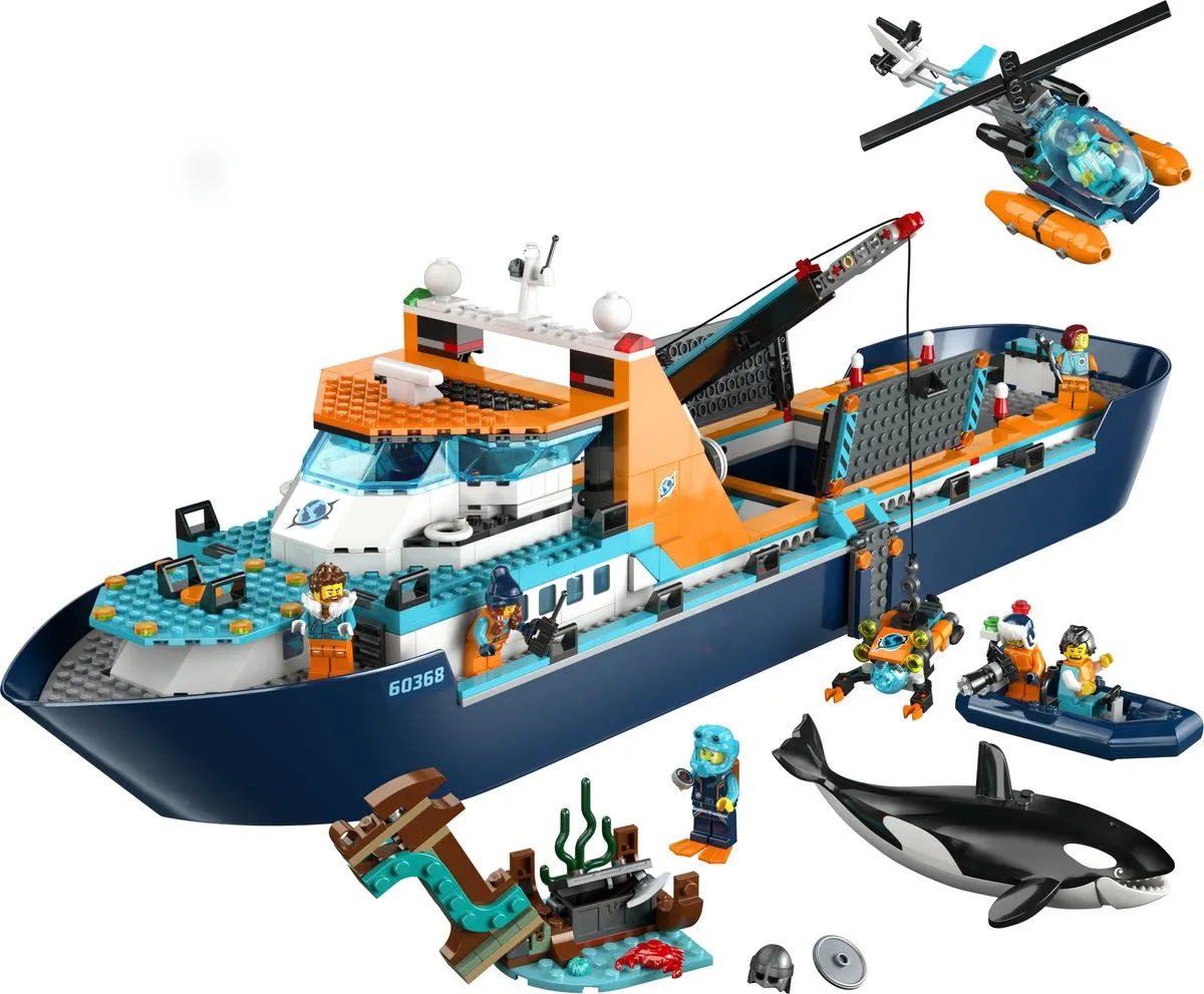 LEGO City Poolonderzoeksschip 60368 - 815 Stukken - 7 Minifiguren - afbeelding 6 van 6