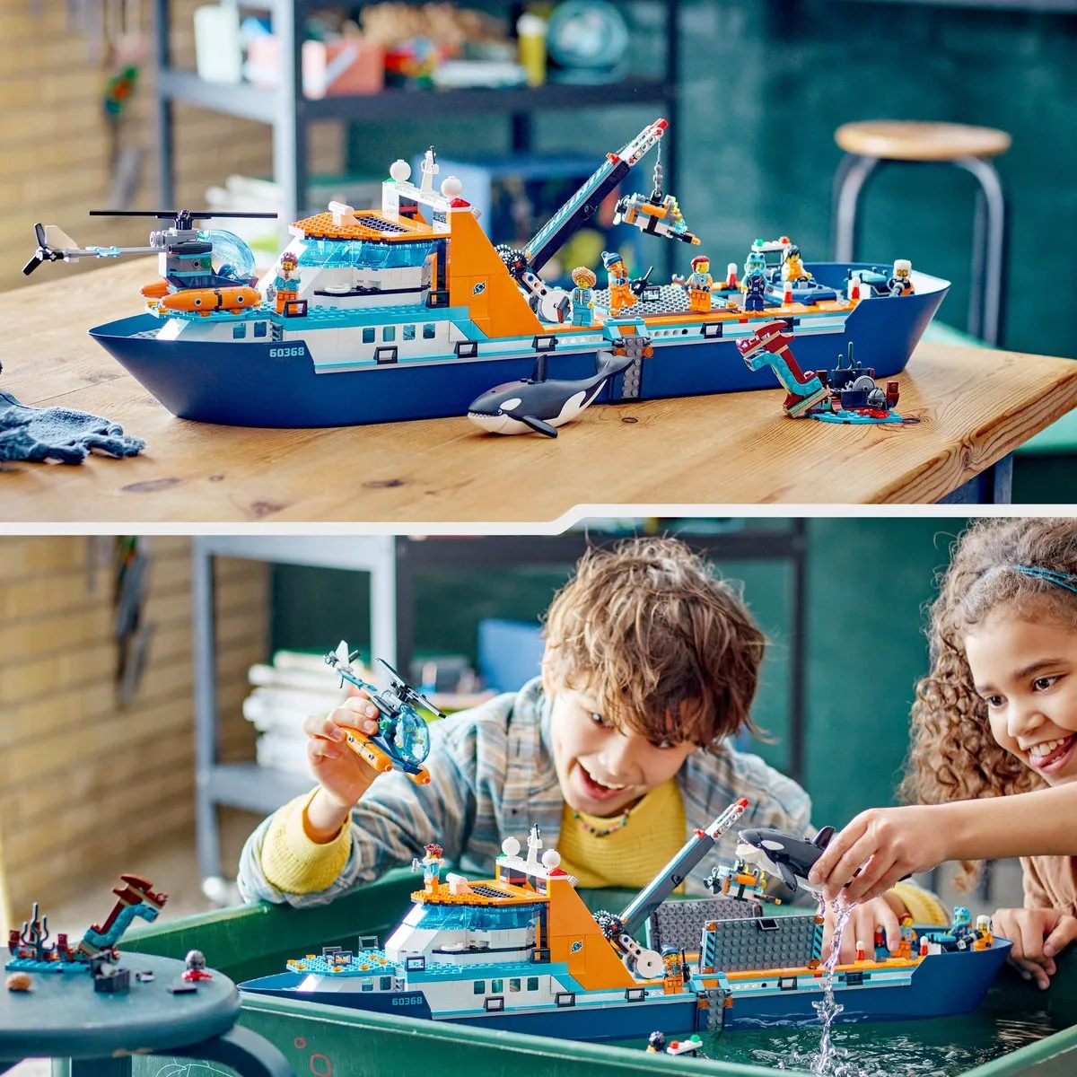LEGO City Poolonderzoeksschip 60368 - 815 Stukken - 7 Minifiguren