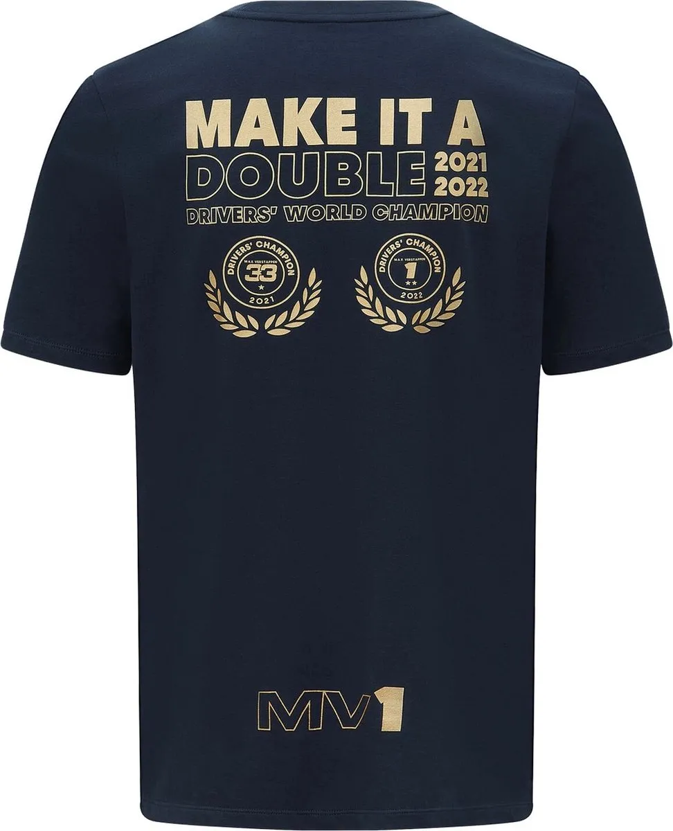 Red Bull Racing Max Verstappen 2022 T-shirt - XS - Navy