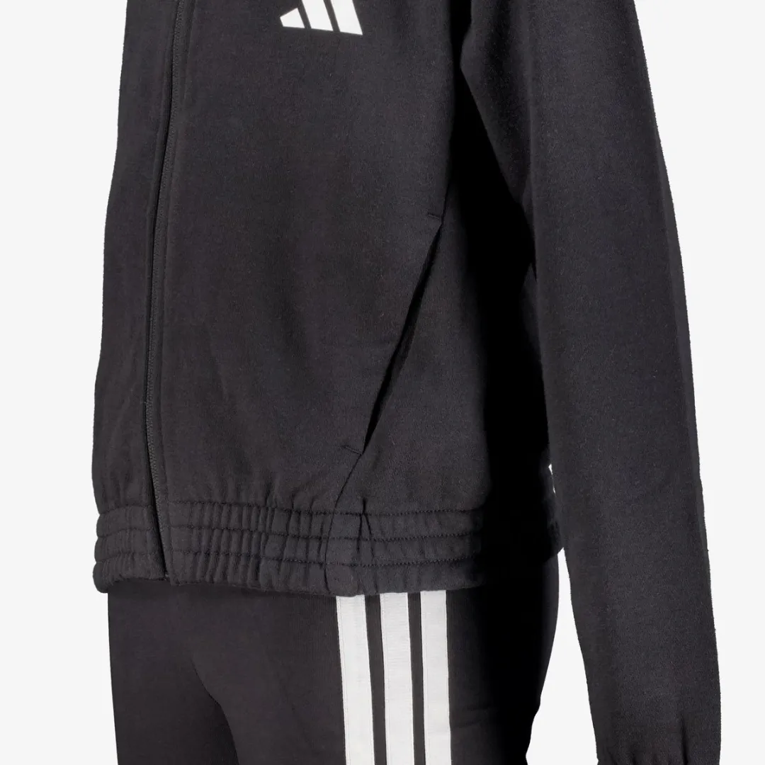 Adidas JG Glam TS Trainingspak - Maat 140/146 - Zwart/Wit