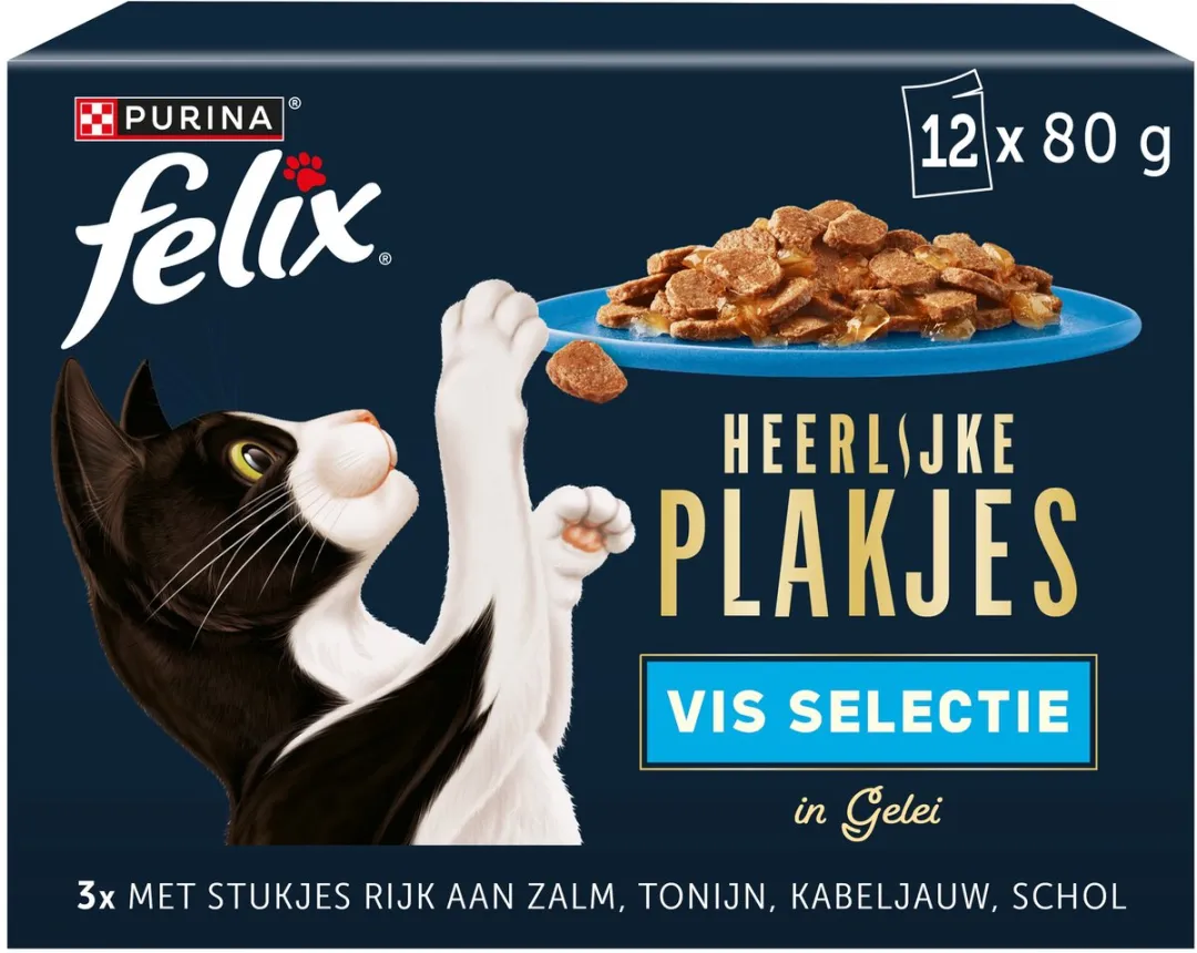 Felix Plakjes Natvoer Zalm 12x80g