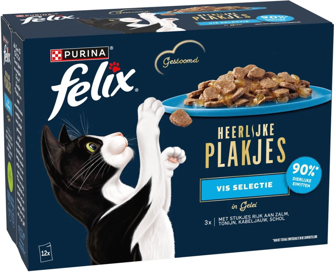 Felix Plakjes Natvoer Zalm 12x80g