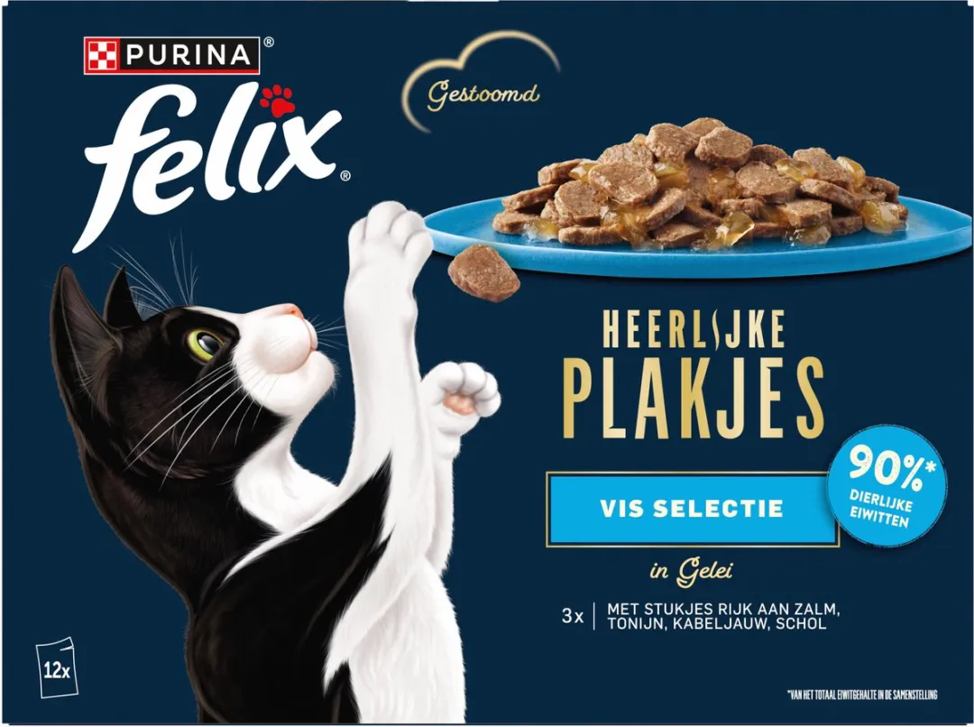 Felix Plakjes Natvoer Zalm 12x80g