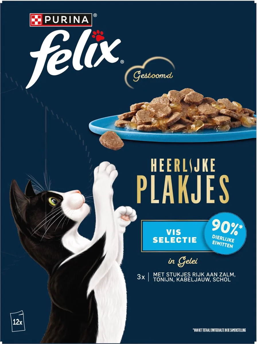 Felix Plakjes Natvoer Zalm 12x80g