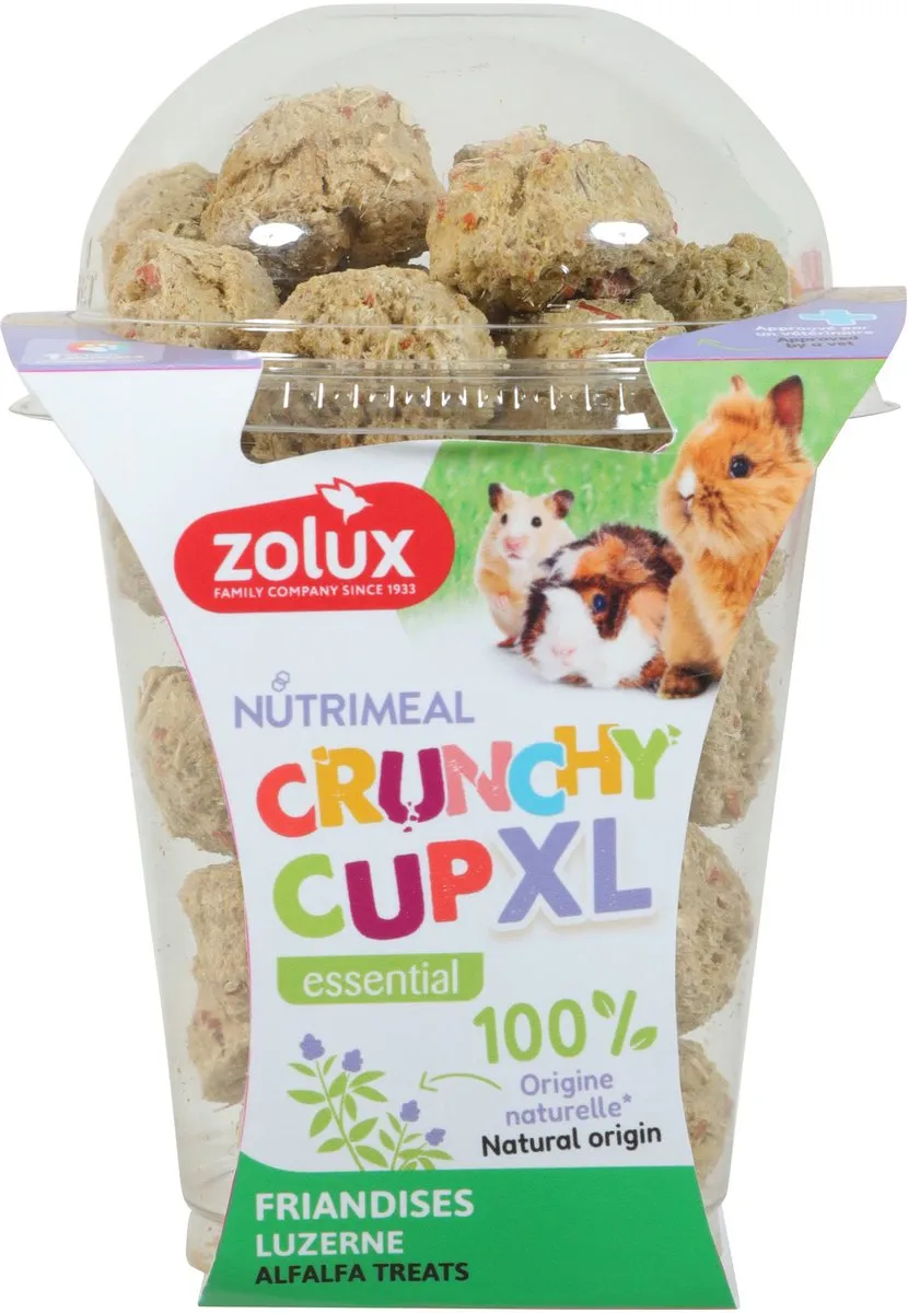 Zolux Nmeal Crunchy Cup XL Natuurlijk 190g