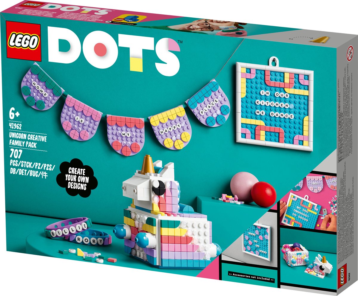 LEGO DOTS Eenhoorn creatieve gezinsset - 41962