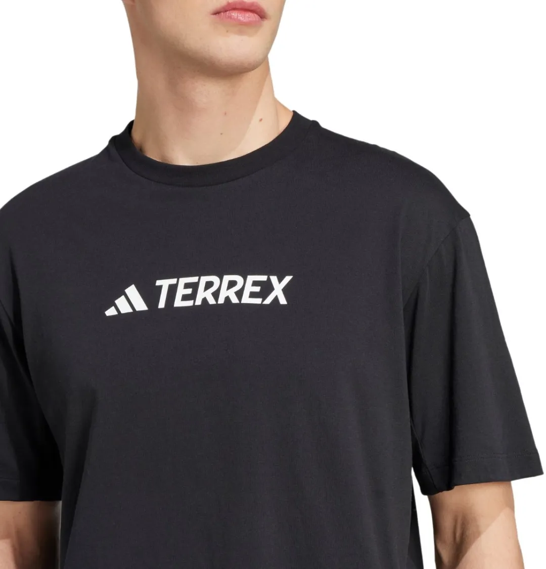 Adidas Terrex Classic Logo T-shirt Heren - XS - Zwart - afbeelding 3 van 6