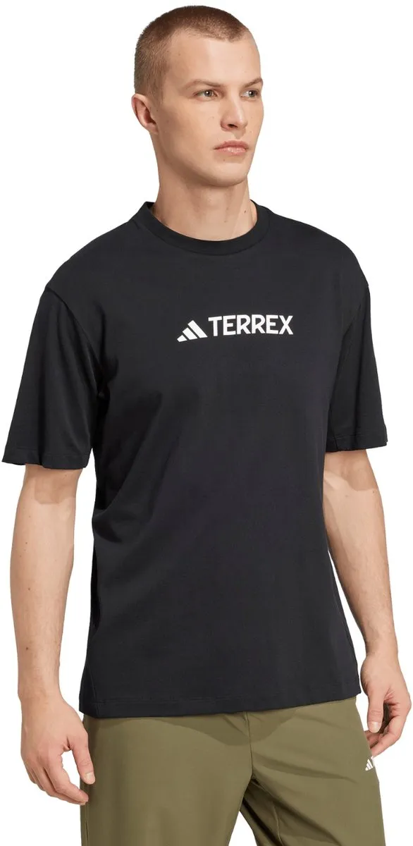 Adidas Terrex Classic Logo T-shirt Heren - XS - Zwart - afbeelding 5 van 6