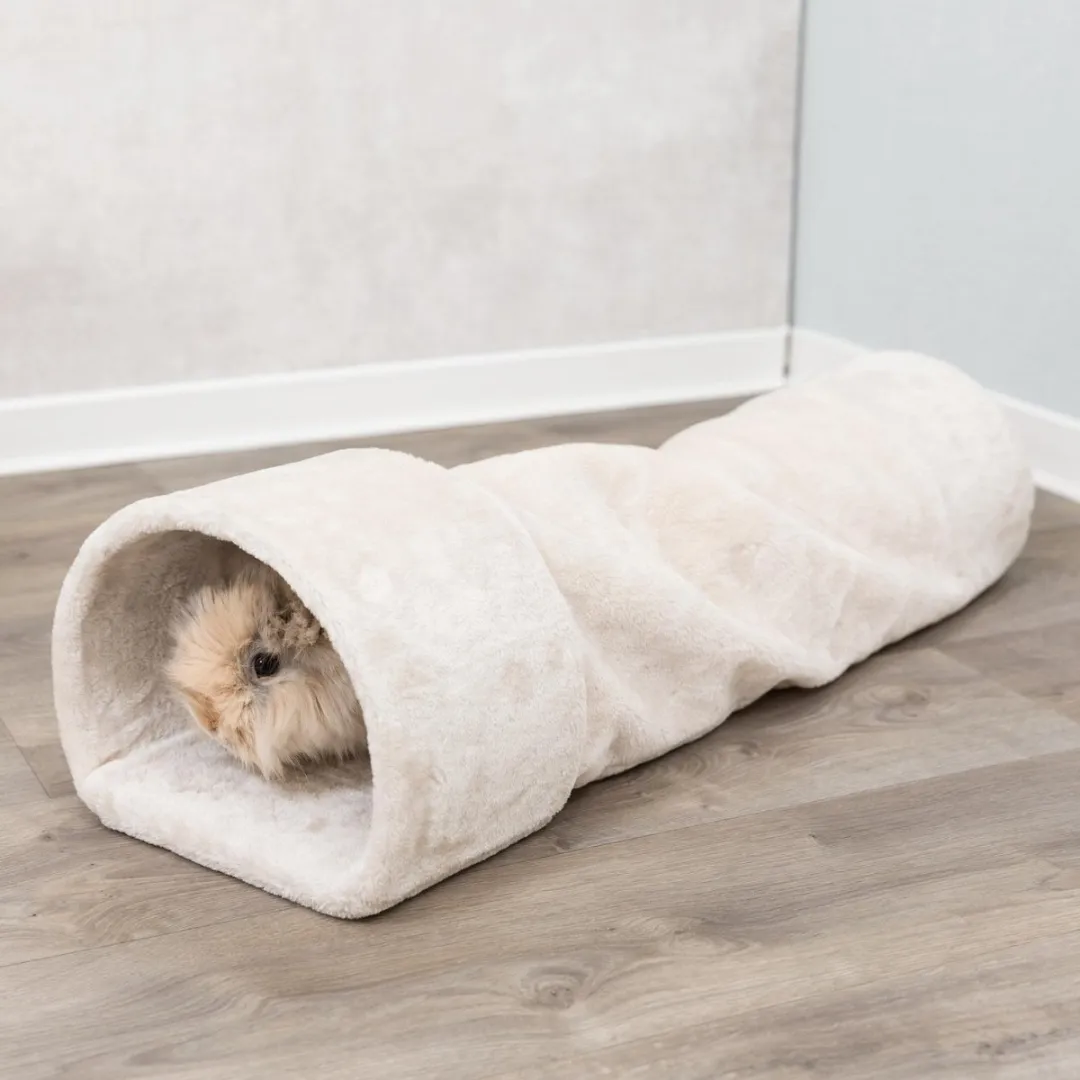 Trixie Speeltunnel Pluche Beige 80x27x21cm