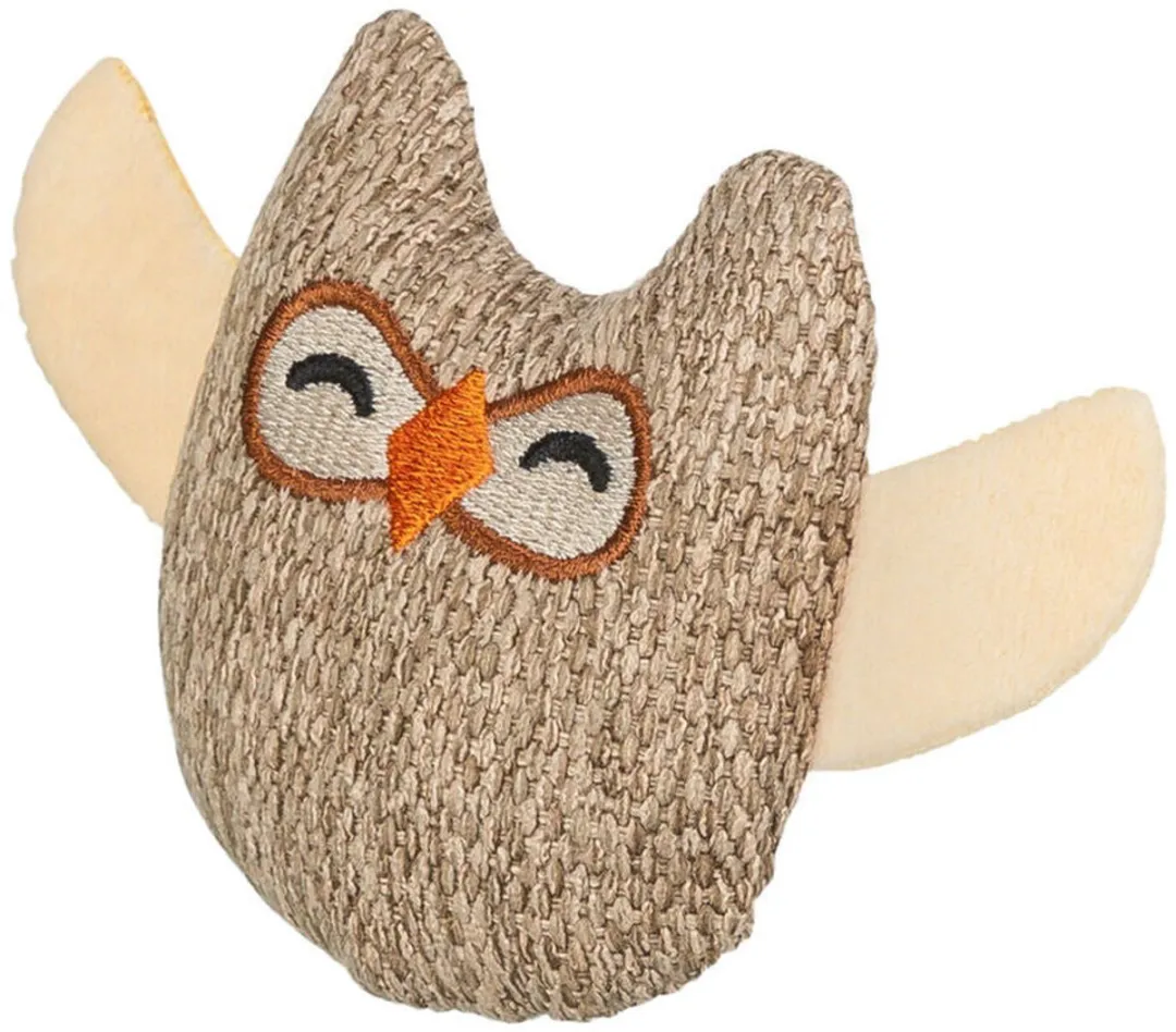Trixie Kattenspeelgoed Speelmuis Uil - 8cm - Beige