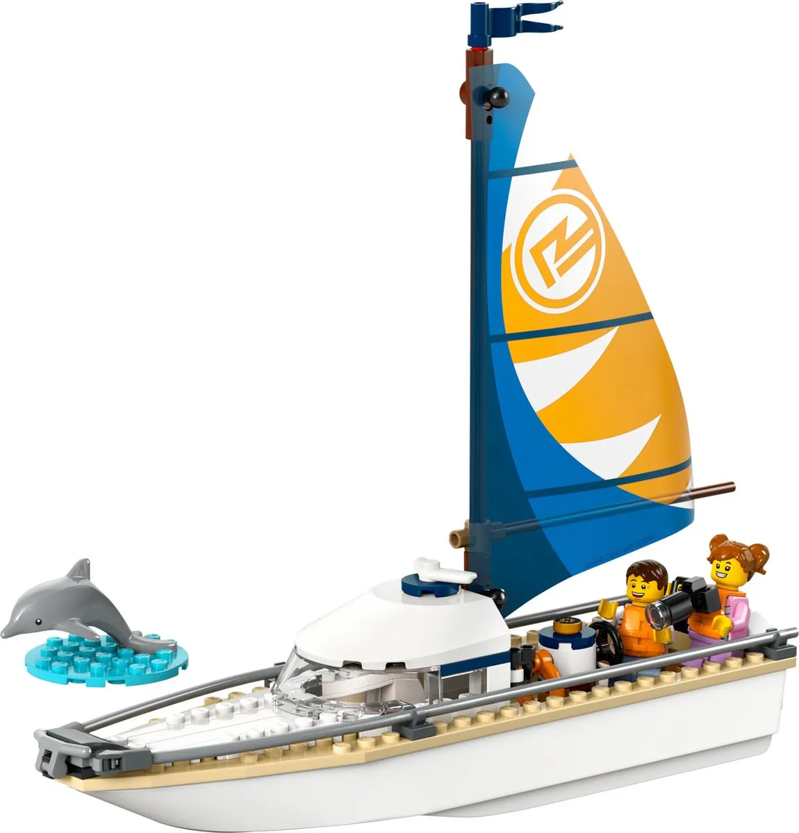 LEGO City Zeilboot 60438 - 102 Stukken - 2 Minifiguren - afbeelding 5 van 6