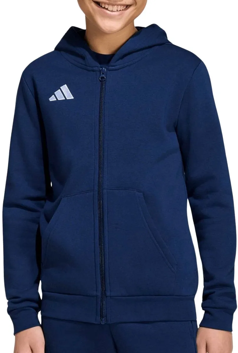 Adidas Entrada 26 Full Zip Hooded Vest Junior 176 - Rood