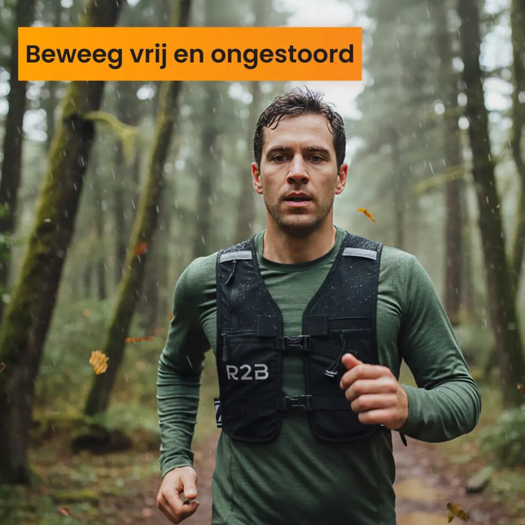 R2B Hardloopvest One Size - Telefoonhouder & Reflecterend - afbeelding 6 van 6