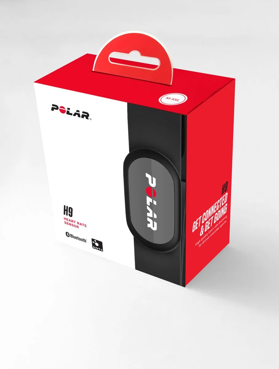 Polar H9 Hartslagsensor - XS/S - Zwart