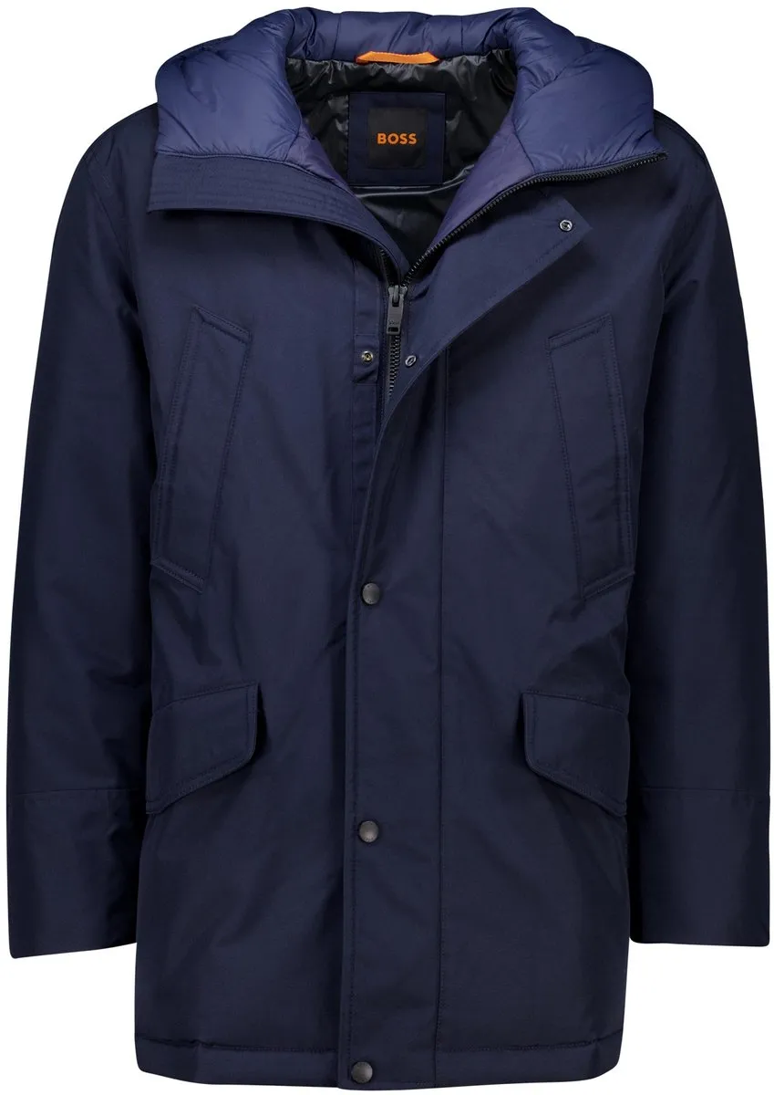 Hugo Boss Winterparka Donkerblauw