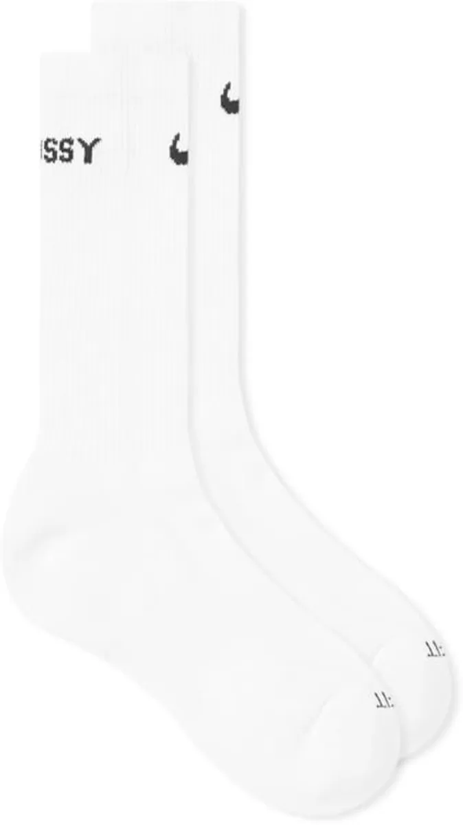 Nike X Stussy Cushioned Crew Sokken - Wit - Maat 46-50