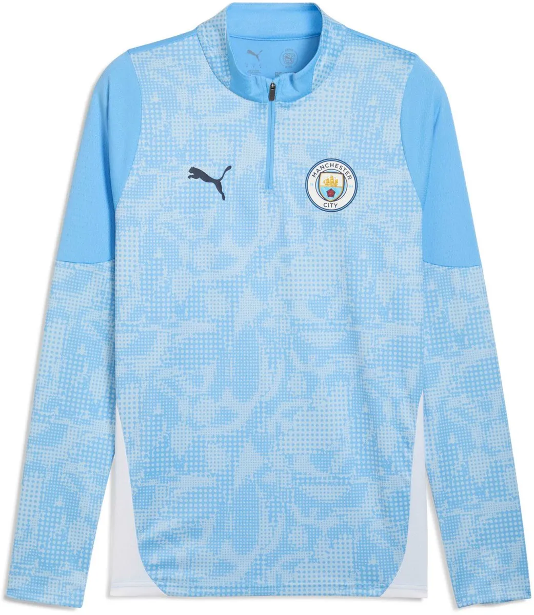 PUMA Manchester City Training Top 1/4 Zip 2025/26 - M - Grijs/Zwart