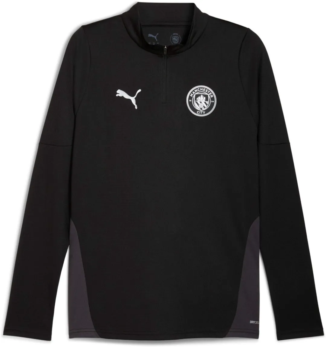 PUMA Manchester City Training Top 1/4 Zip 2025/26 - M - Grijs/Zwart