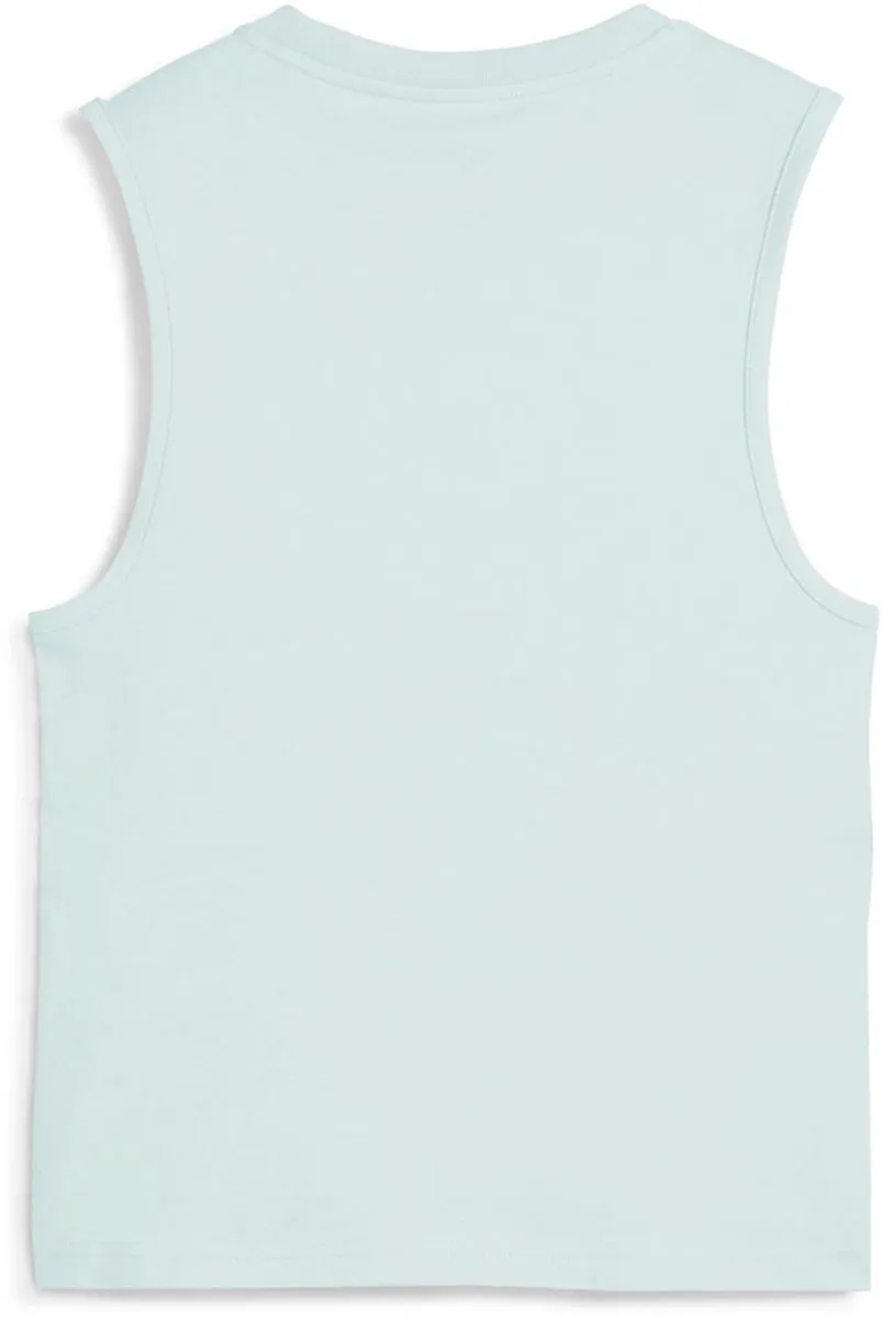 PUMA ESS No. 1 Logo Slim Tanktop Dames - Zwart/Wit