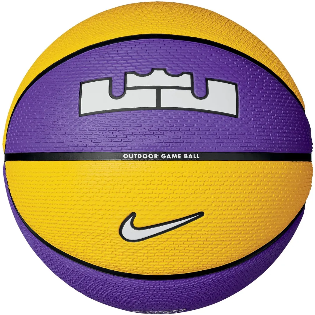 Nike LeBron James Playground 2.0 Basketbal - 7 - Paars/Geel/Zwart/Wit