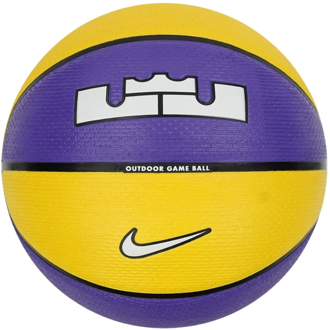 Nike LeBron James Playground 2.0 Basketbal - 7 - Paars/Geel/Zwart/Wit