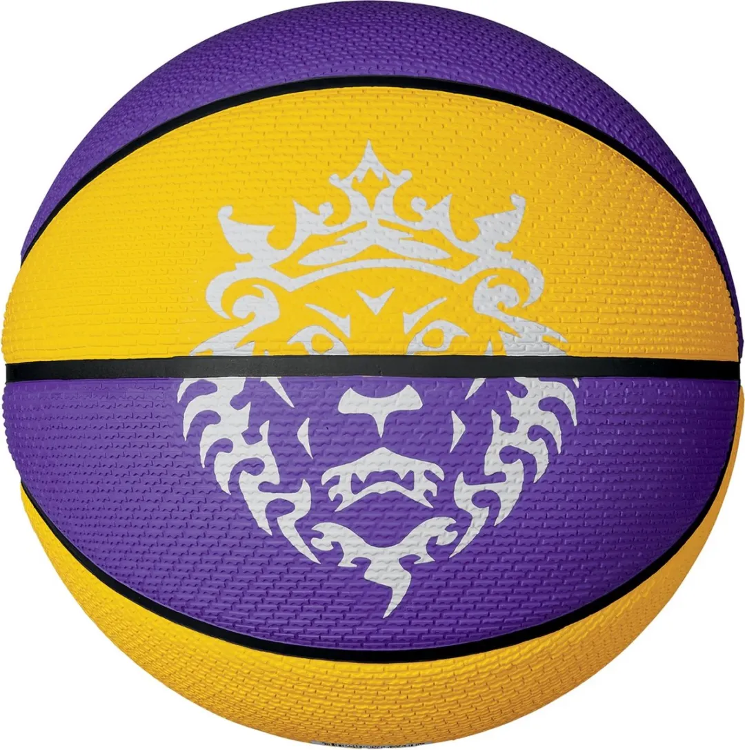 Nike LeBron James Playground 2.0 Basketbal - 7 - Paars/Geel/Zwart/Wit