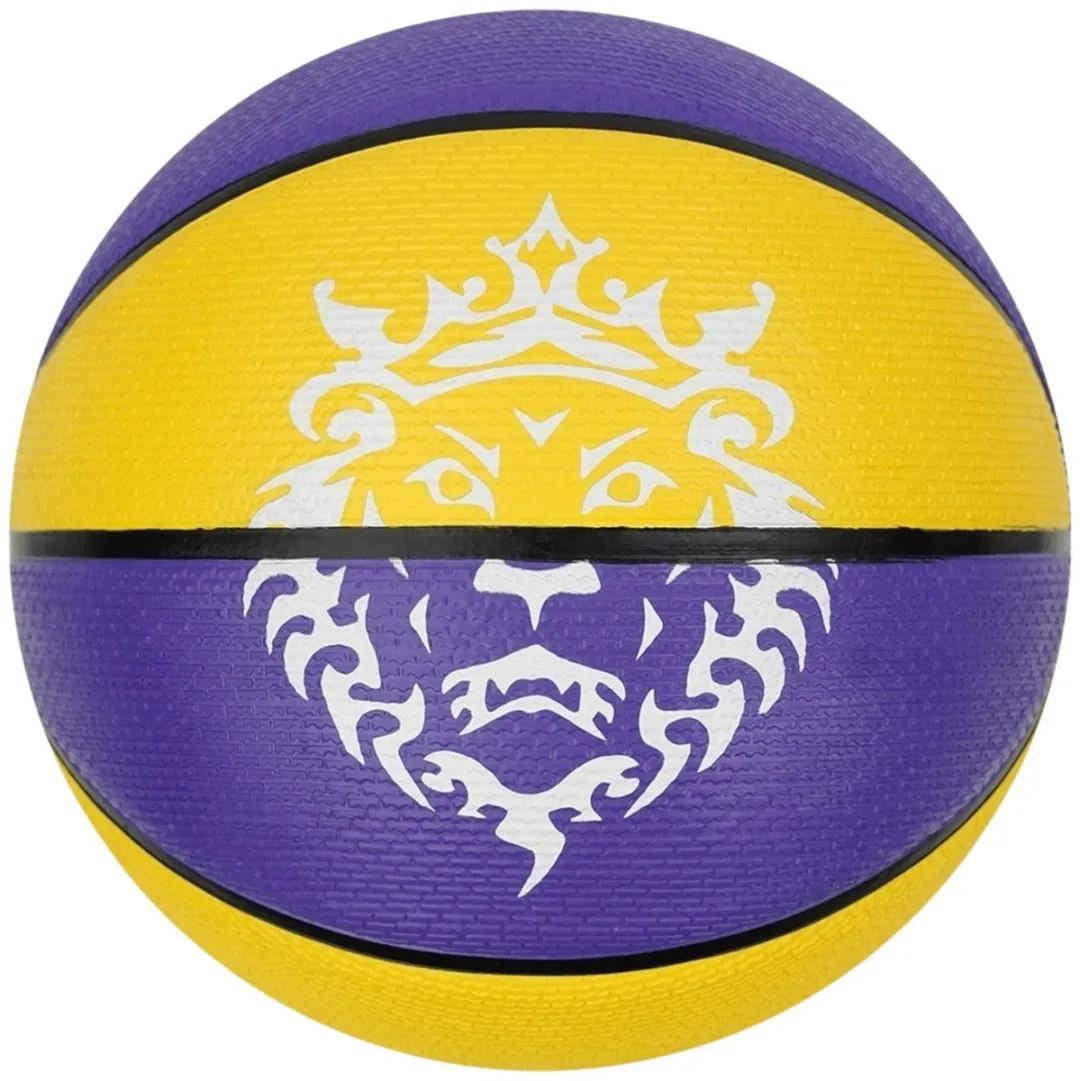 Nike LeBron James Playground 2.0 Basketbal - 7 - Paars/Geel/Zwart/Wit