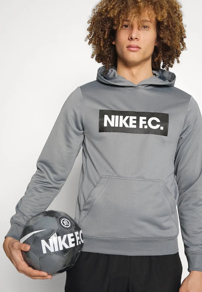 Nike FC Hoodie Dri-FIT - S - Grijs
