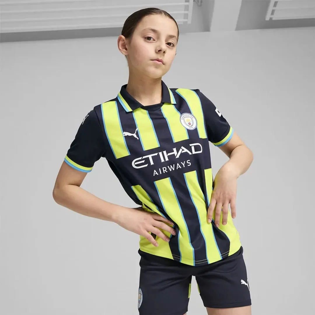 PUMA Manchester City FC 24/25 Uitshirt Junior - Geel - 5-6 jaar