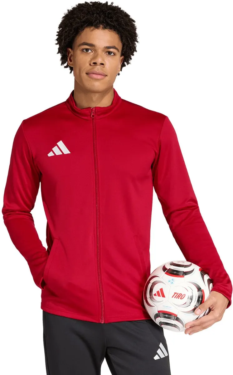 Adidas Entrada 26 Trainingsjack Heren - XL - Lichtgrijs/Wit