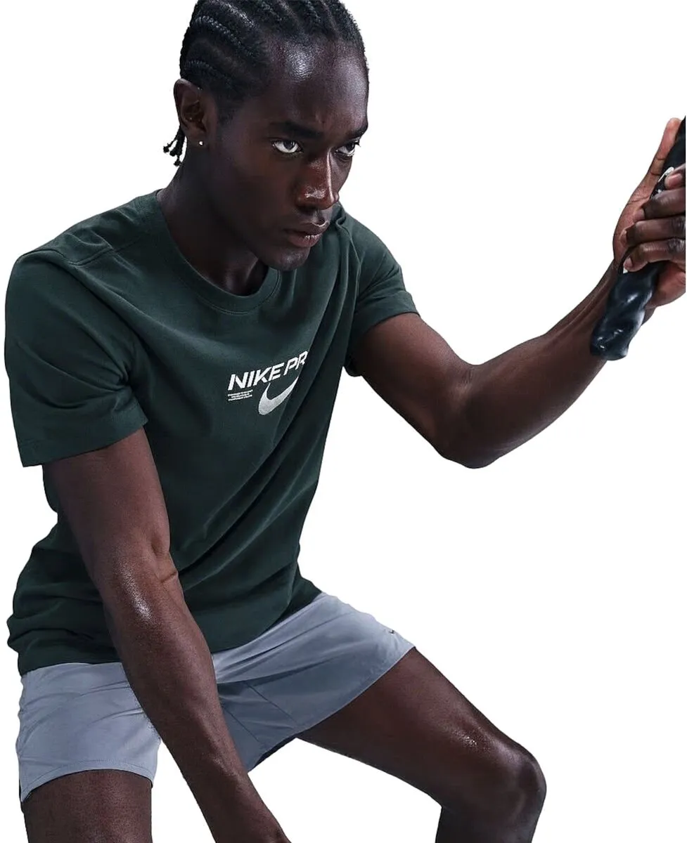 Nike Dri-FIT Pro Training Heren T-shirt - XL - Groen