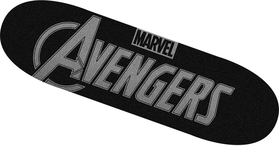 Marvel Avengers Junior Skateboard 7'1" - Zwart/Rood