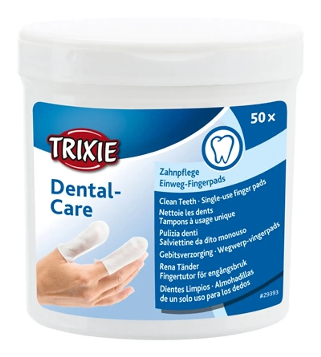 Trixie Dental Care Vingerpads - 50 Stuks