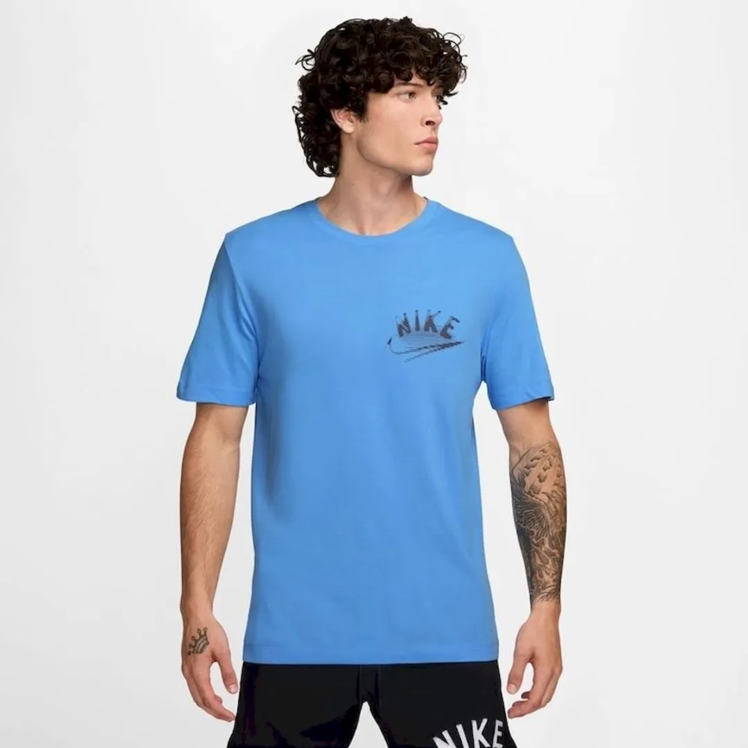 Nike Dri-FIT Heren T-Shirt - Maat M - Blauw