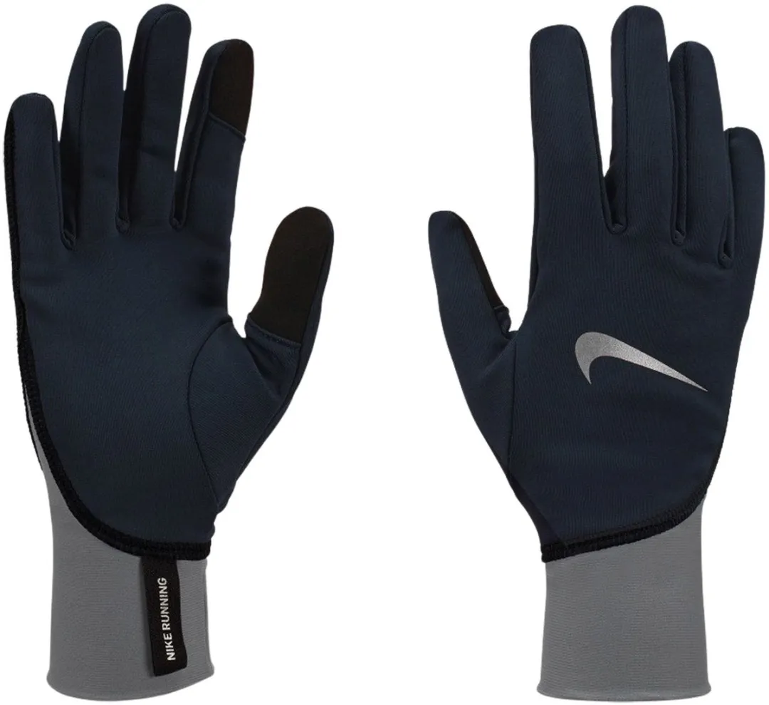 Nike Pacer Therma-FIT Handschoenen Dames - L - Zwart/Zilver